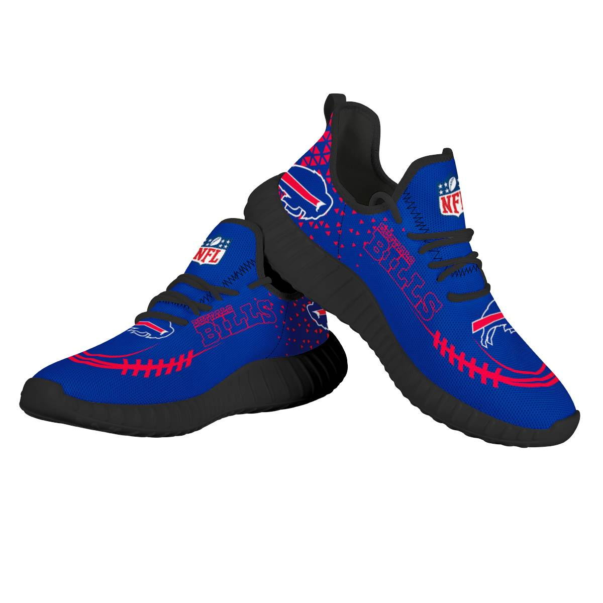 Women's NFL Buffalo Bills Mesh Knit Sneakers/Shoes 003